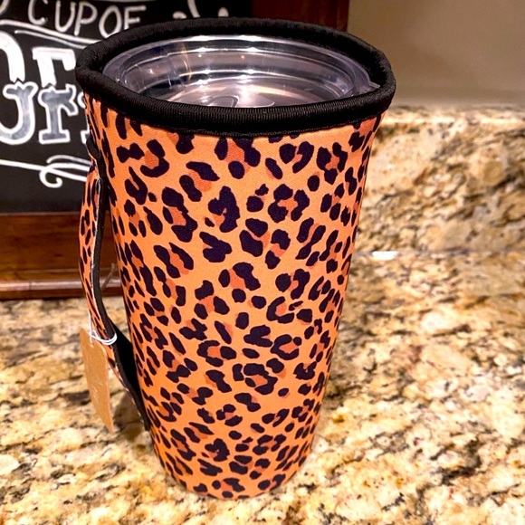 TIPI⭐️NEW Leopard Print🐆KOOZIE Beverage Cup Cover - Picture 5 of 8